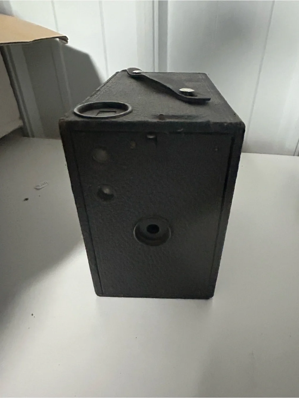 Black Portable Box Camera - Compact Vintage-Style Camera